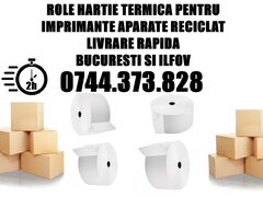 Rola hartie termica pt imprimanta aparate SGR reciclat RetuRo, Tomra, Envip